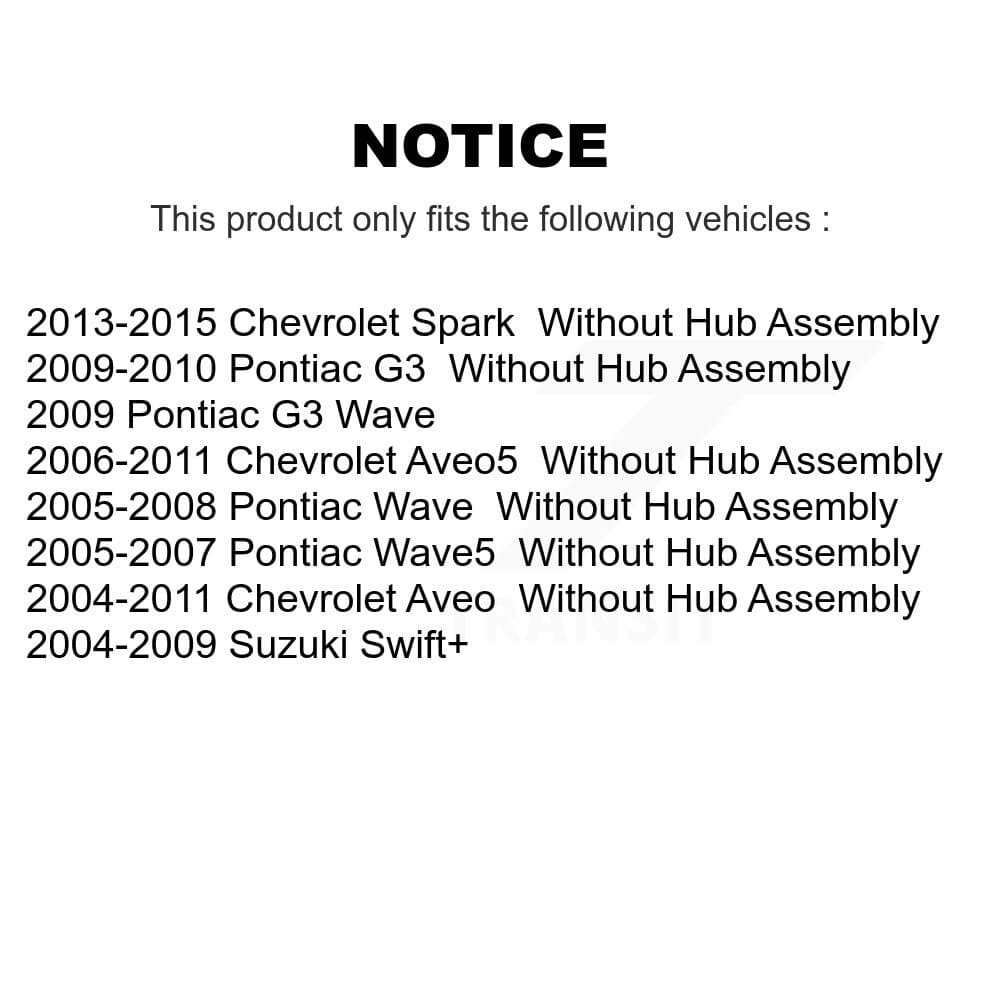 Transit Auto - KGA-104273 - Front and Rear Disc Brake Kits image 24