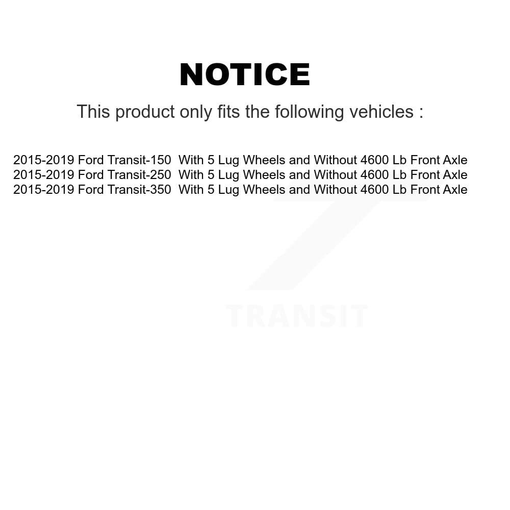 Transit Auto - KGA-105717 - Front and Rear Disc Brake Kits image 19