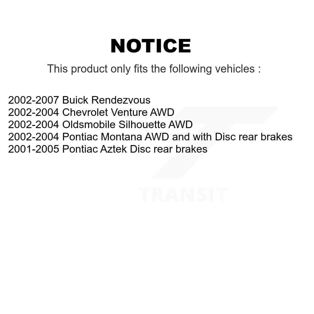 Transit Auto - KGA-106872 - Rear Disc Brake Kits image 19