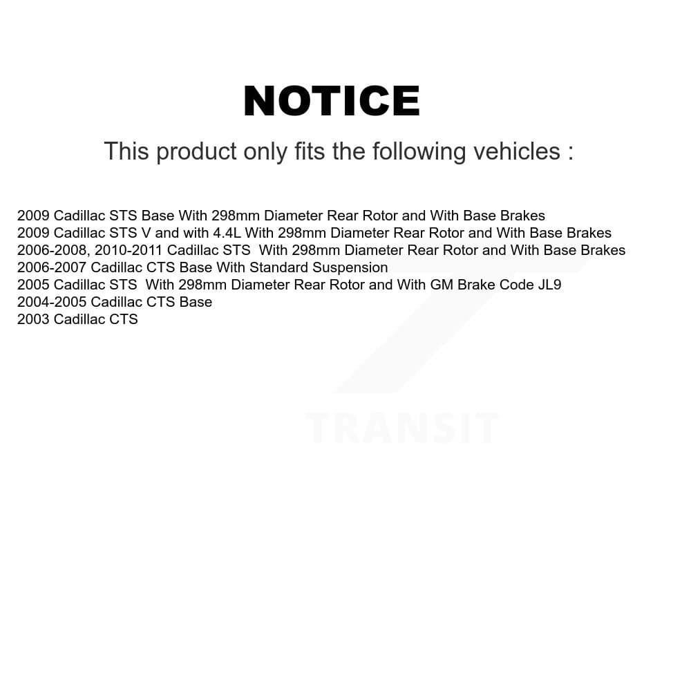 Transit Auto - KGC-103052 - Rear Disc Brake Kits image 19