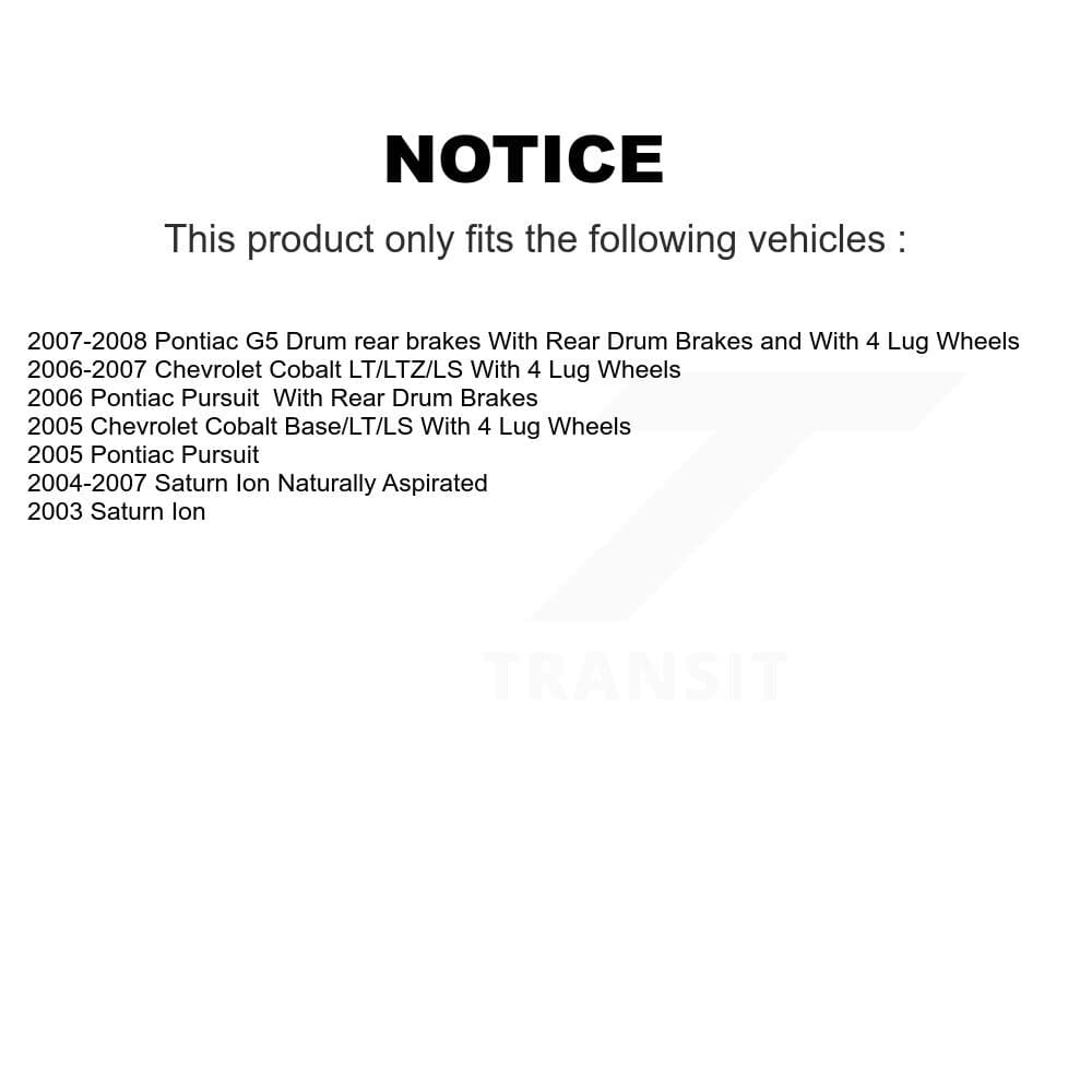 Transit Auto - KGF-101687 - Front and Rear Disc Brake Kits image 24