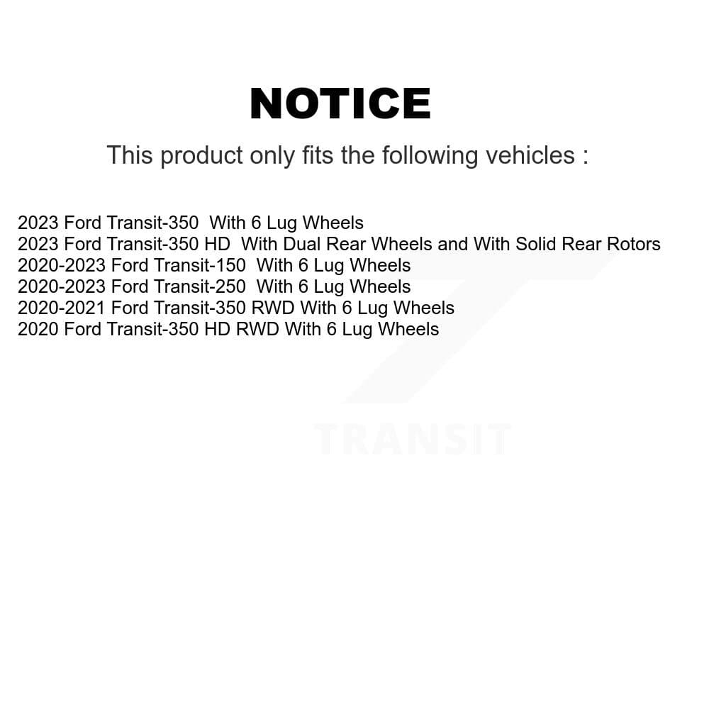Transit Auto - KGF-102887 - Rear Disc Brake Kits image 19