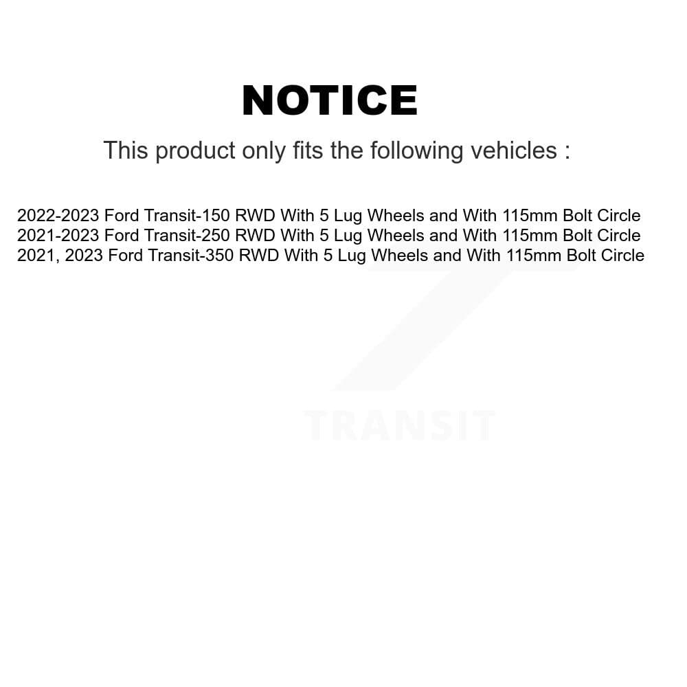 Transit Auto - KGF-103151 - Front and Rear Disc Brake Kits image 19