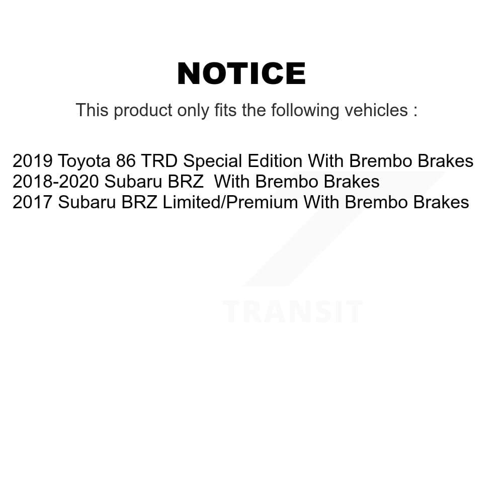 Transit Auto - KGF-103285 - Rear Disc Brake Kits image 19
