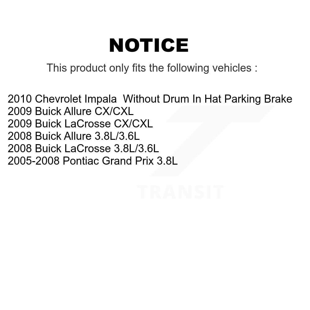 Transit Auto - KGF-103625 - Rear Disc Brake Kits image 19