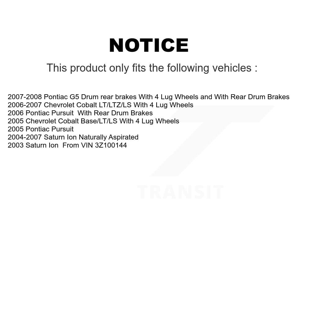 Transit Auto - KGS-101650 - Front and Rear Disc Brake Kits image 24