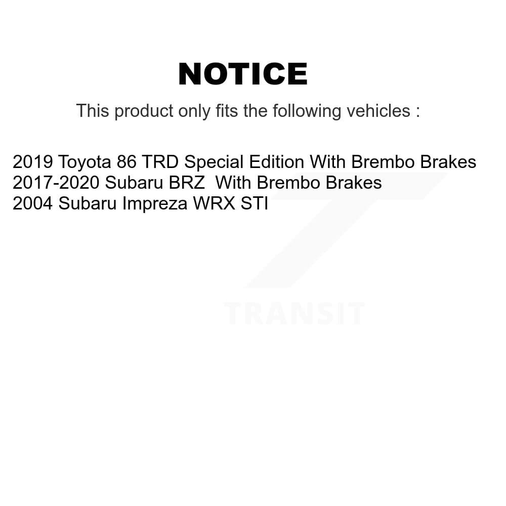 Transit Auto - KGS-102816 - Front Disc Brake Kits image 19