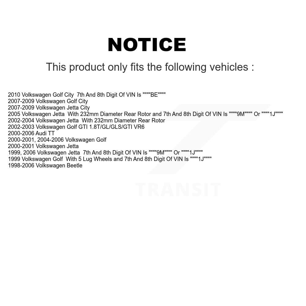 Transit Auto - KGT-101451 - Rear Disc Brake Kits image 24
