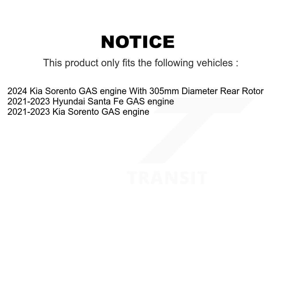 Transit Auto - KGT-103382 - Front and Rear Disc Brake Kits image 24