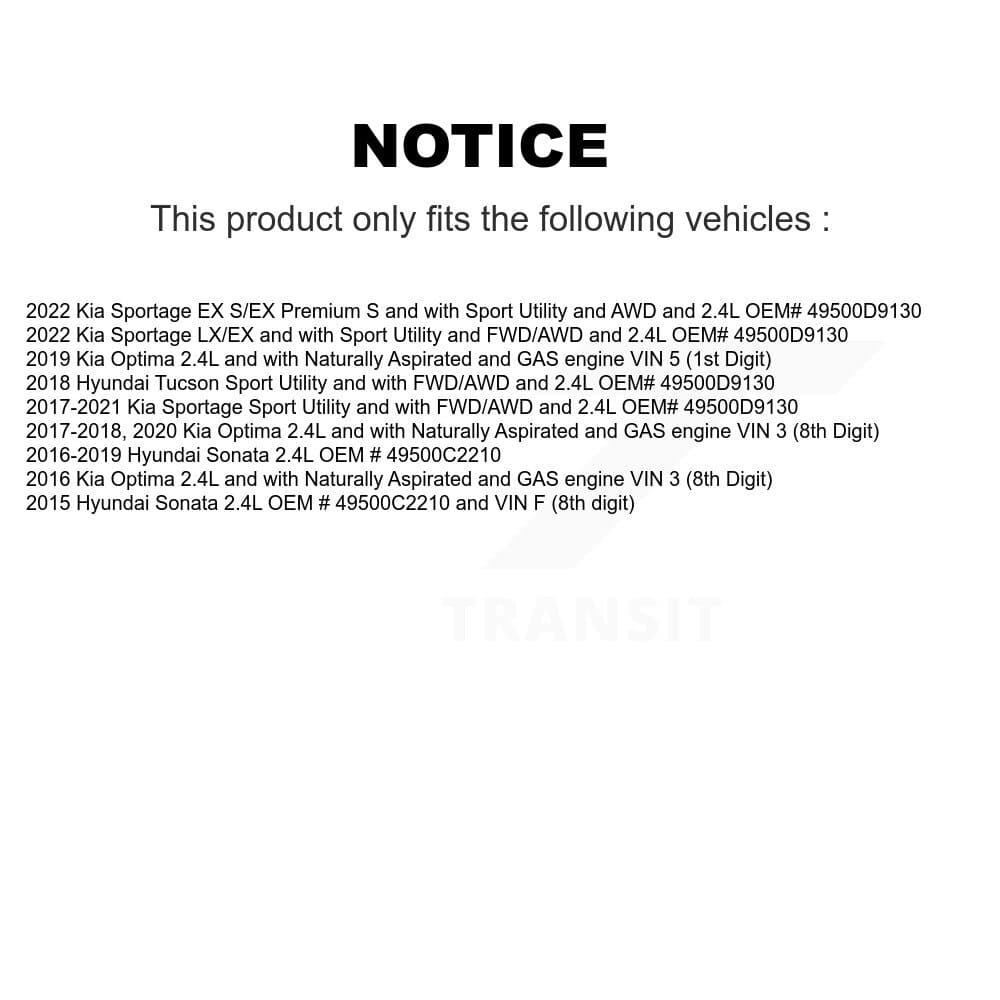 Kugel - KN7-100012 - Front Left CV Axle Shaft Kits image 11
