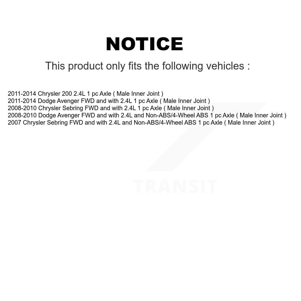 Kugel - KN7-100308 - Front Right CV Axle Shaft Kits image 11