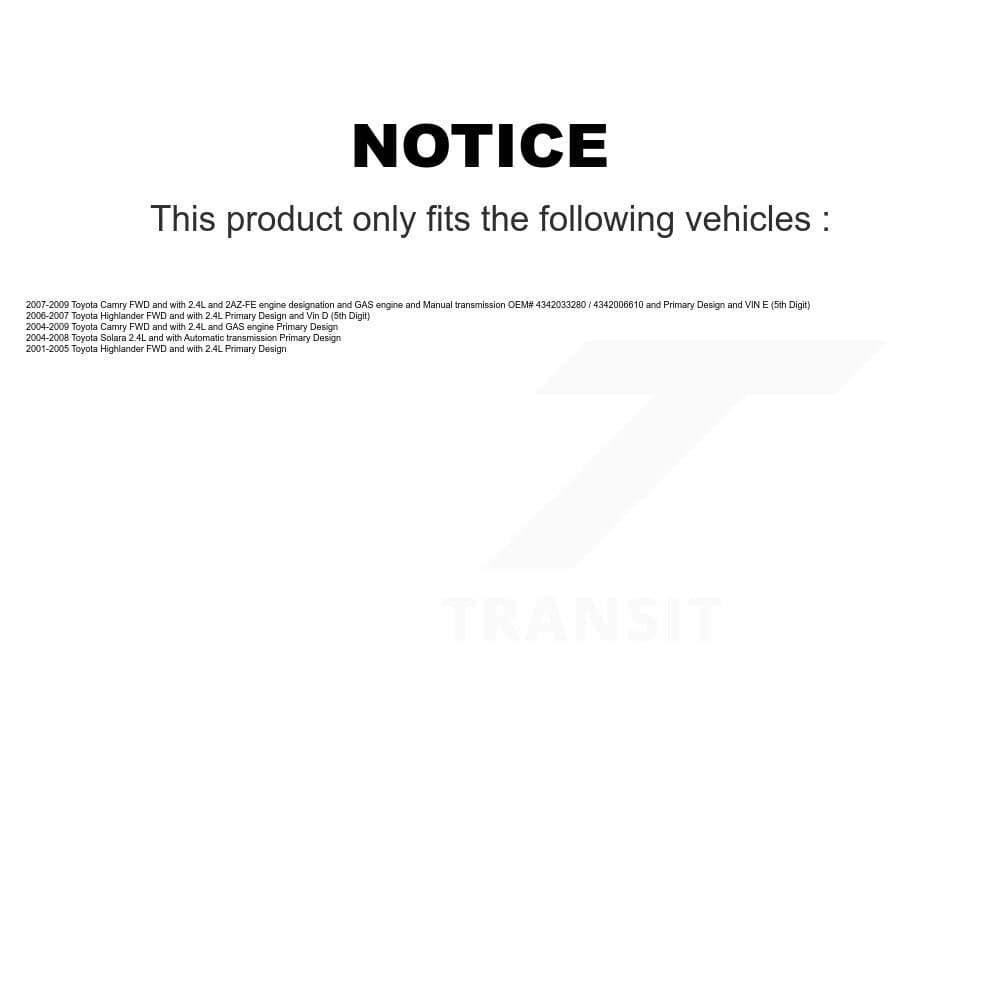 Kugel - KN7-100551 - Front CV Axle Shaft Kits image 10