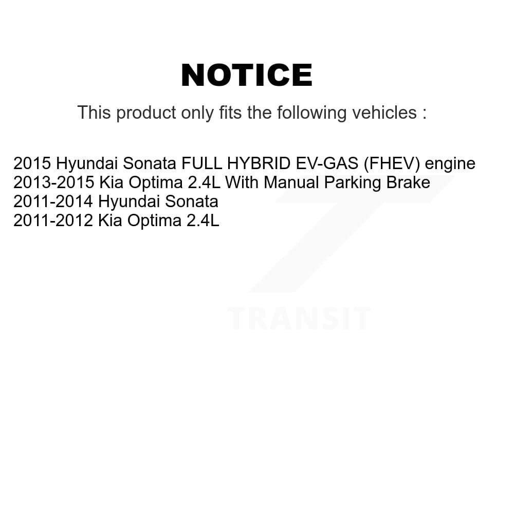 AmeriBRAKES - KNF-100170 - Front and Rear Disc Brake Pad Kits image 8