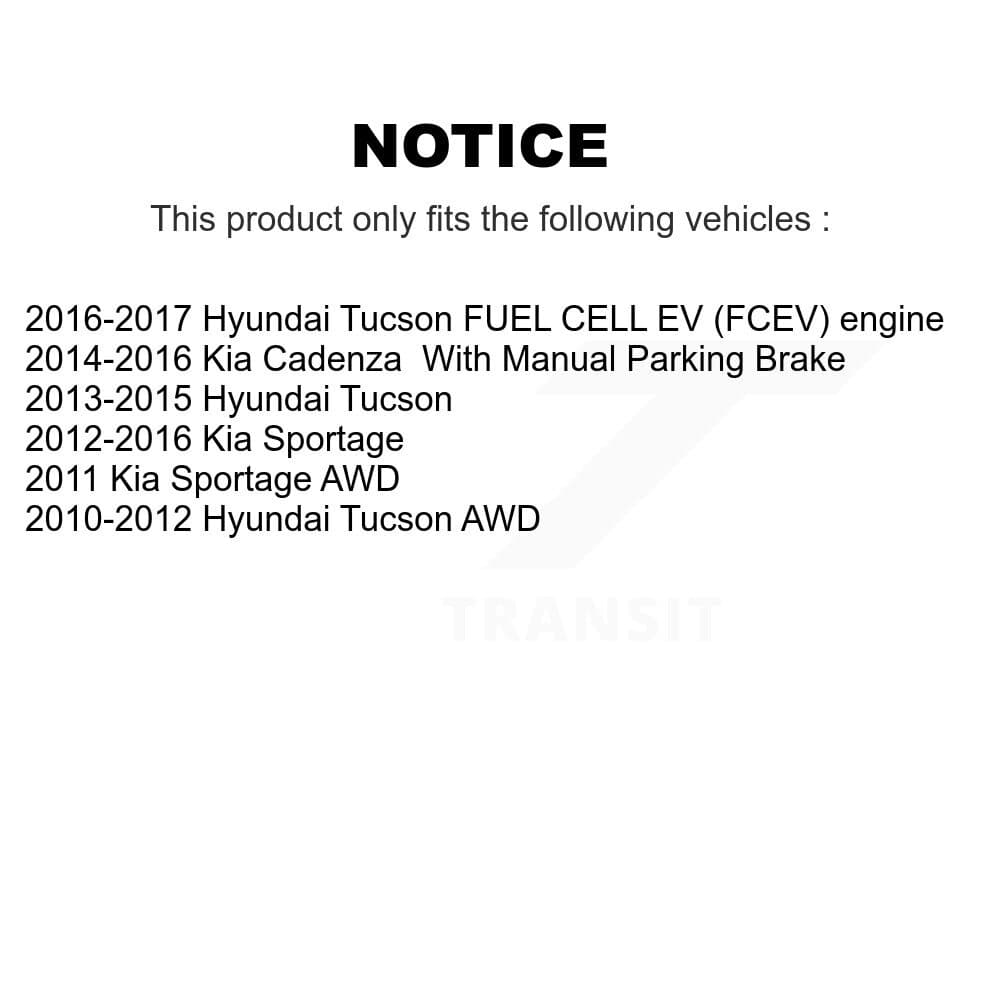 AmeriBRAKES - KNF-100183 - Front and Rear Disc Brake Pad Kits image 14