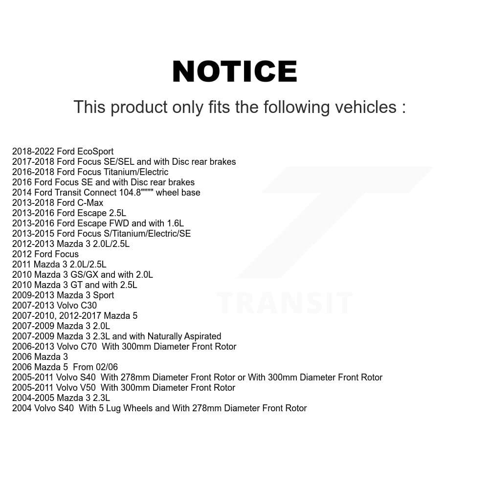 AmeriBRAKES - KNF-100267 - Front and Rear Disc Brake Pad Kits image 8