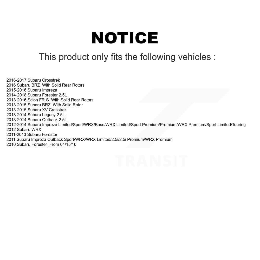 AmeriBRAKES - KNF-100663 - Front and Rear Disc Brake Pad Kits image 8