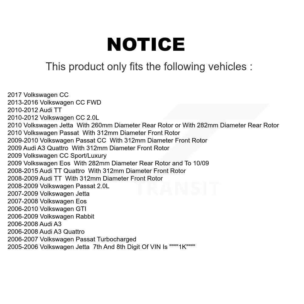 AmeriBRAKES - KNF-100719 - Front and Rear Disc Brake Pad Kits image 13