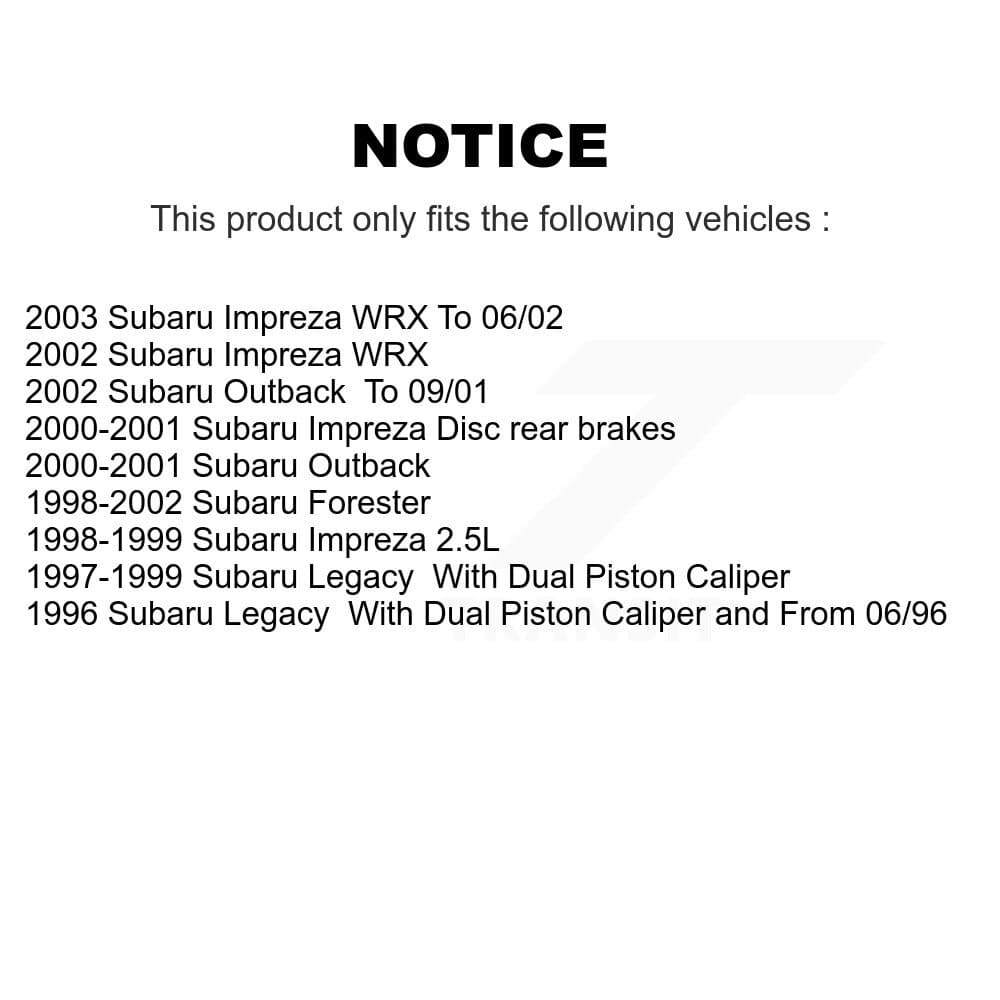 Transit Auto - KNN-100152 - Front and Rear Disc Brake Pad Kits image 14