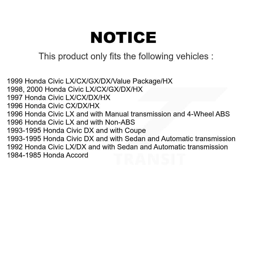 Transit Auto - KNN-100228 - Front and Rear Disc Brake Pad Kits image 14