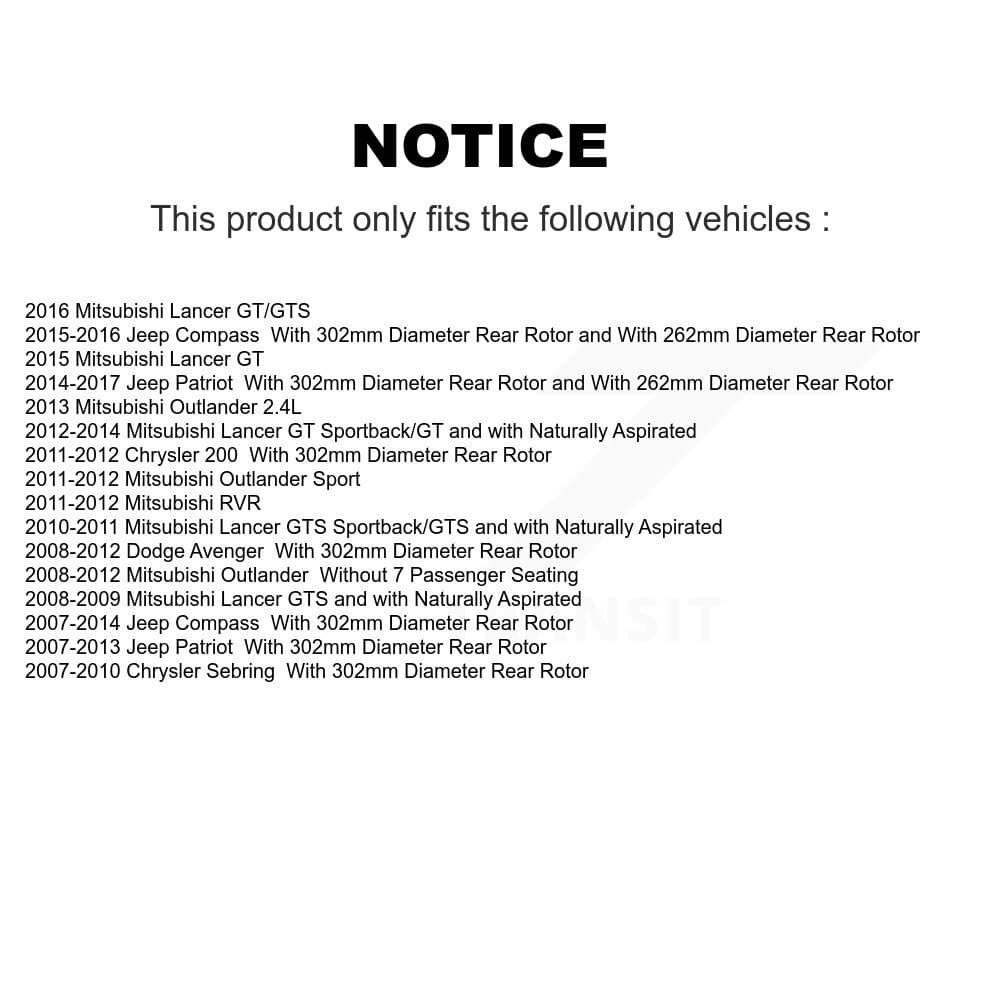 Transit Auto - KNN-100447 - Front and Rear Disc Brake Pad Kits image 14