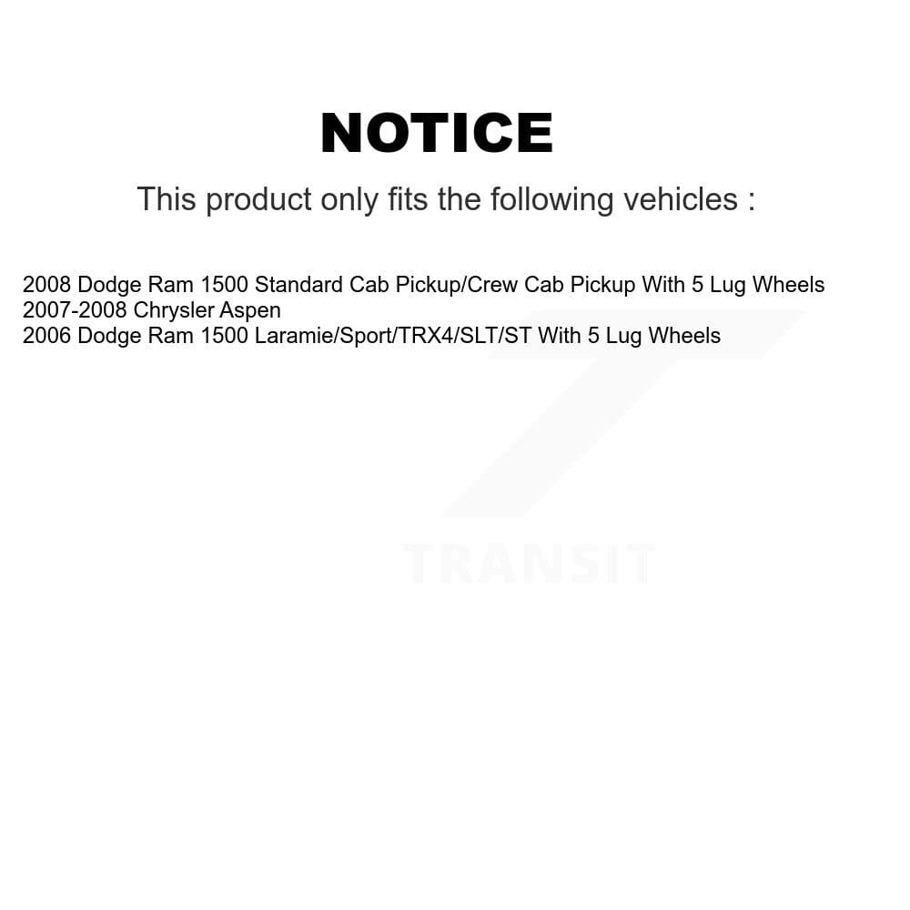 Transit Auto - KNN-100541 - Front and Rear Disc Brake Pad Kits image 14