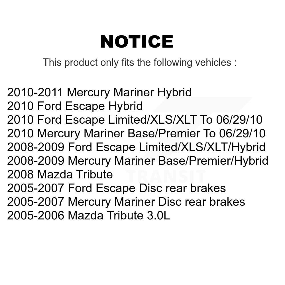 Transit Auto - KNN-100850 - Front and Rear Disc Brake Pad Kits image 14