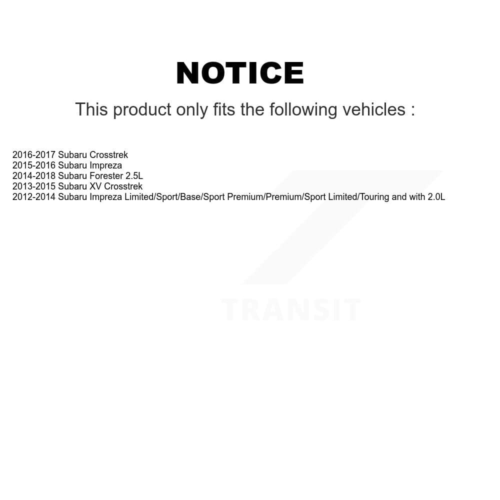 Transit Auto - KNN-101455 - Front and Rear Disc Brake Pad Kits image 14