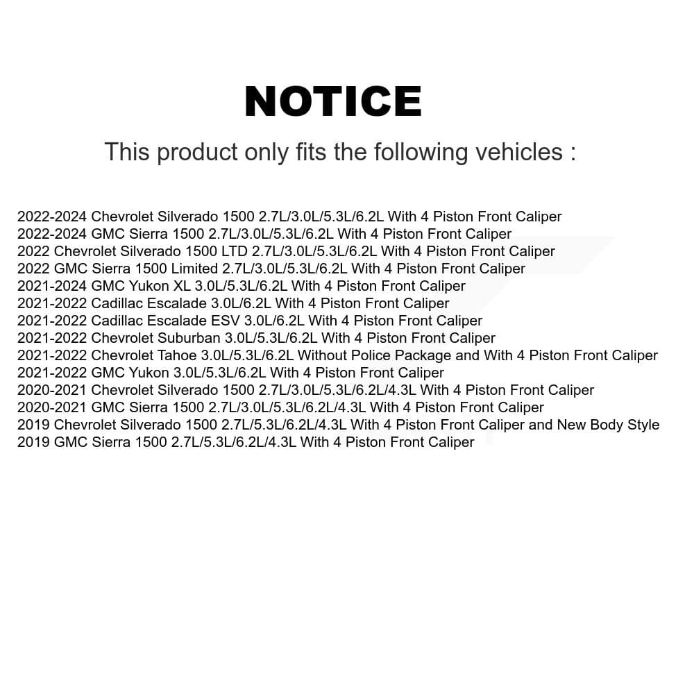 AmeriBRAKES - KNW-100176 - Front and Rear Disc Brake Pad Kits image 14