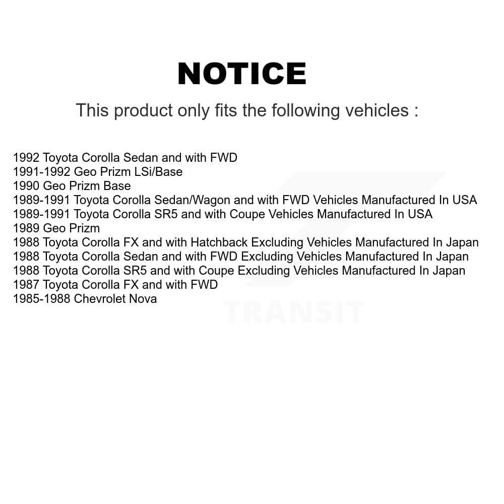 Transit Auto - KSN-100055 - Front and Rear Disc Brake Pad Kits image 14
