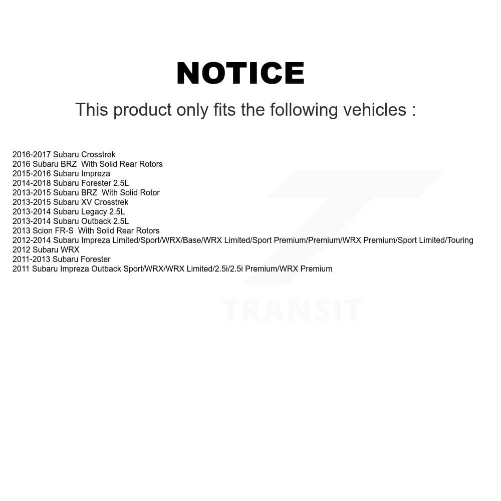 TEC - KTC-100237 - Front and Rear Disc Brake Pad Kits image 15