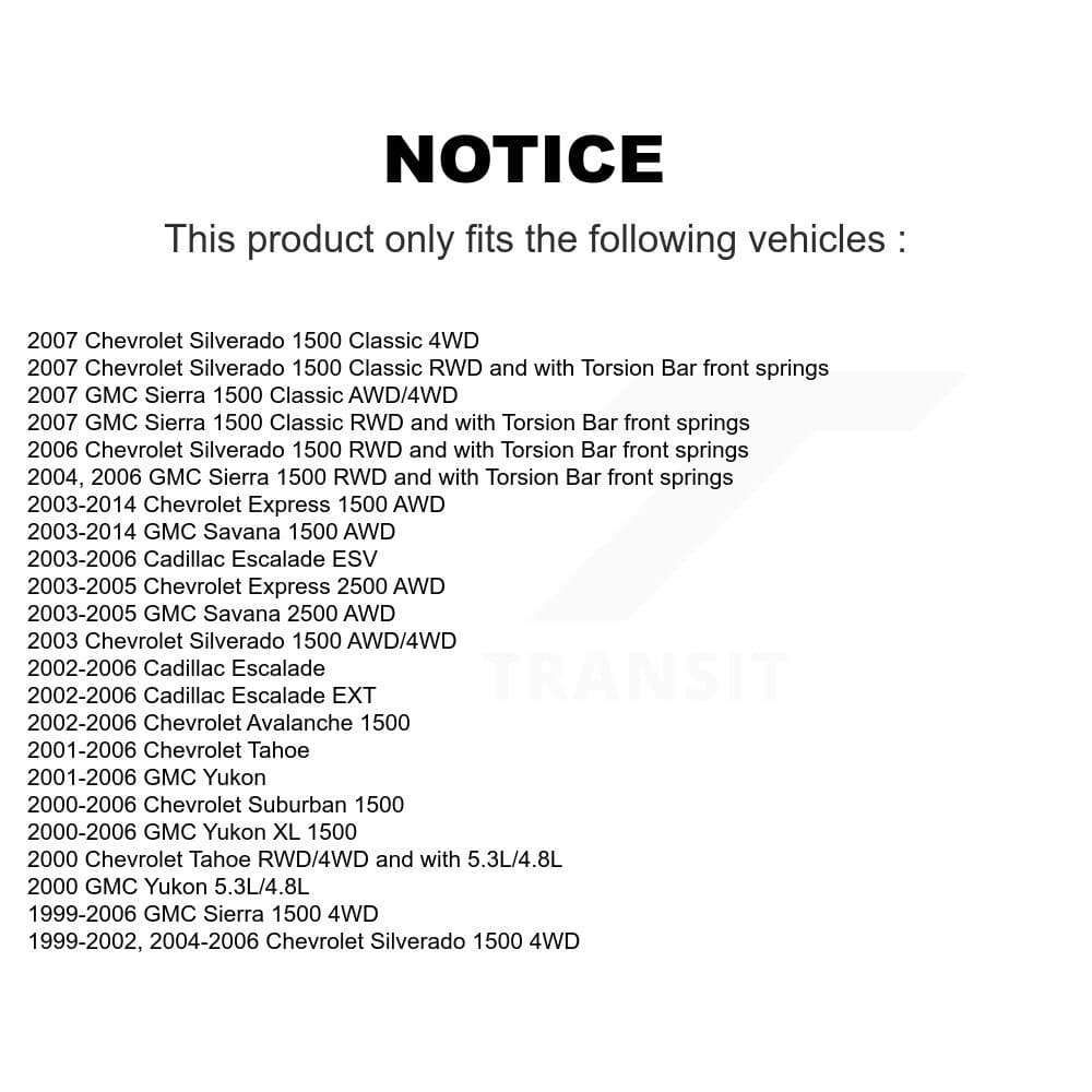 TOR - KTR-100099 - Front Suspension Control Arm and Ball Joint Assembly Kits image 2