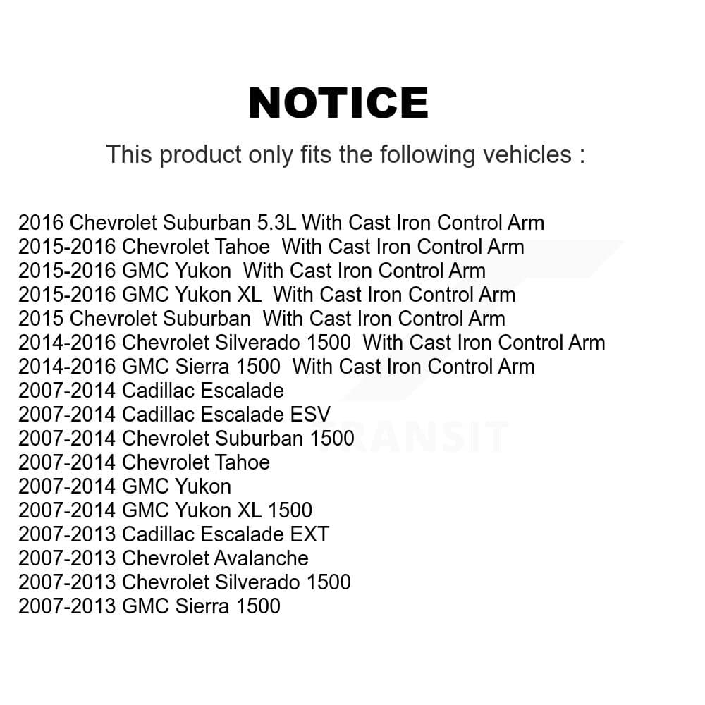 TOR - KTR-100129 - Front Suspension Control Arm and Ball Joint Assembly Kits image 2