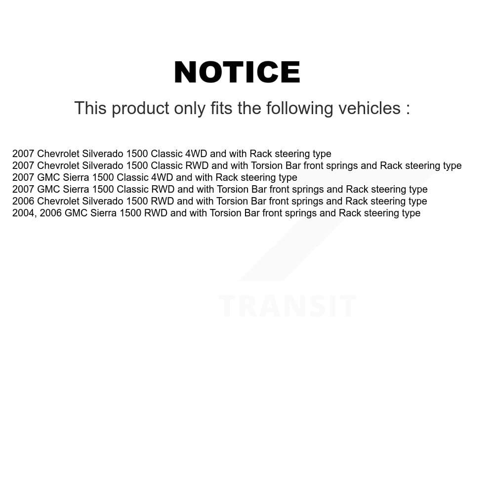 TOR - KTR-100390 - Front Suspension Control Arm and Ball Joint Assembly Kits image 2