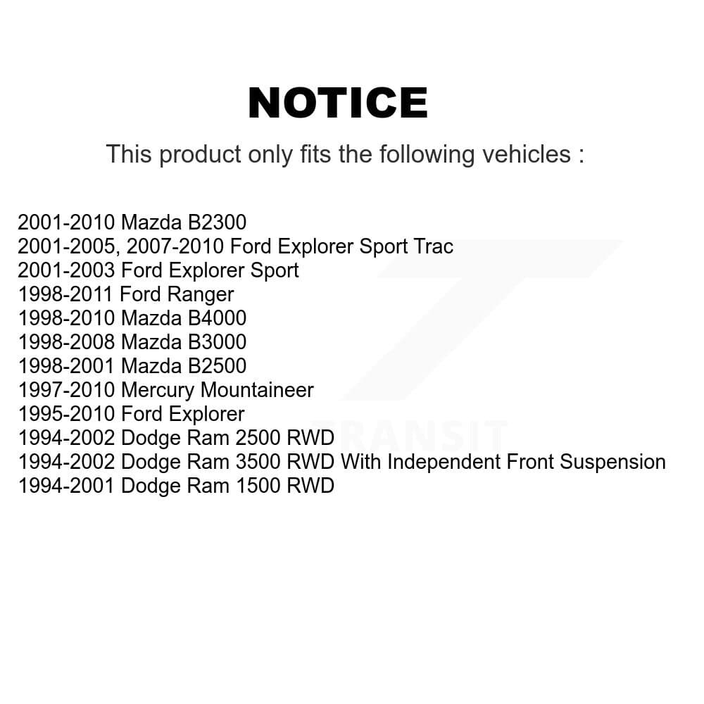 TOR - KTR-100677 - Front Suspension Stabilizer Bar Link Kits image 2