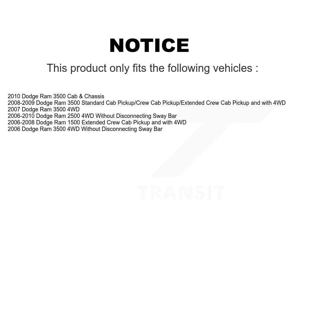 TOR - KTR-100788 - Front Suspension Stabilizer Bar Link Kits image 2