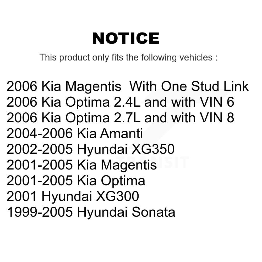 TOR - KTR-100816 - Front Suspension Stabilizer Bar Link Kits image 2