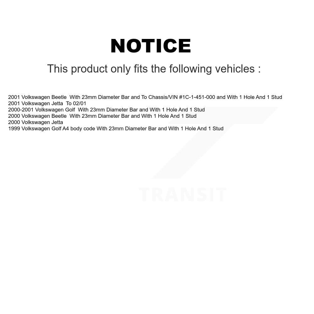 TOR - KTR-100820 - Front Suspension Stabilizer Bar Link Kits image 2
