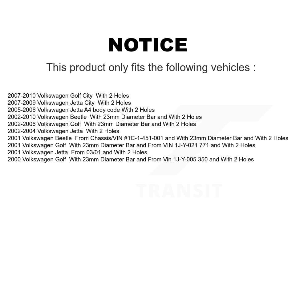TOR - KTR-100828 - Front Suspension Stabilizer Bar Link Kits image 2
