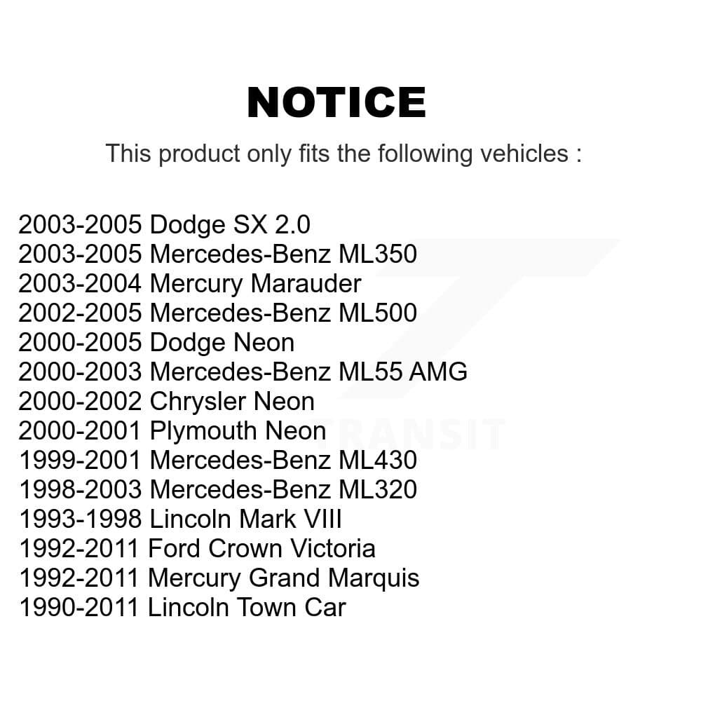 TOR - KTR-100932 - Rear Suspension Stabilizer Bar Link Kits image 2