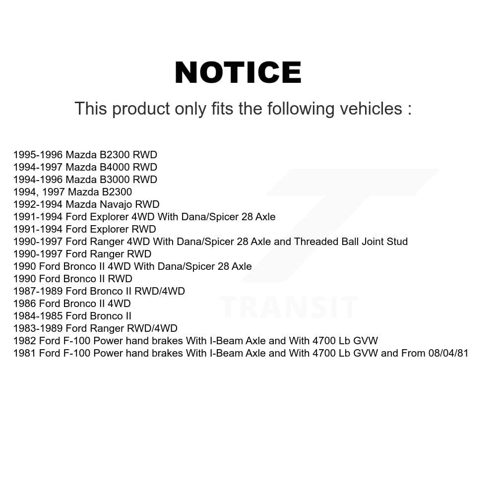 TOR - KTR-101248 - Front Lower Suspension Ball Joint Kits image 2