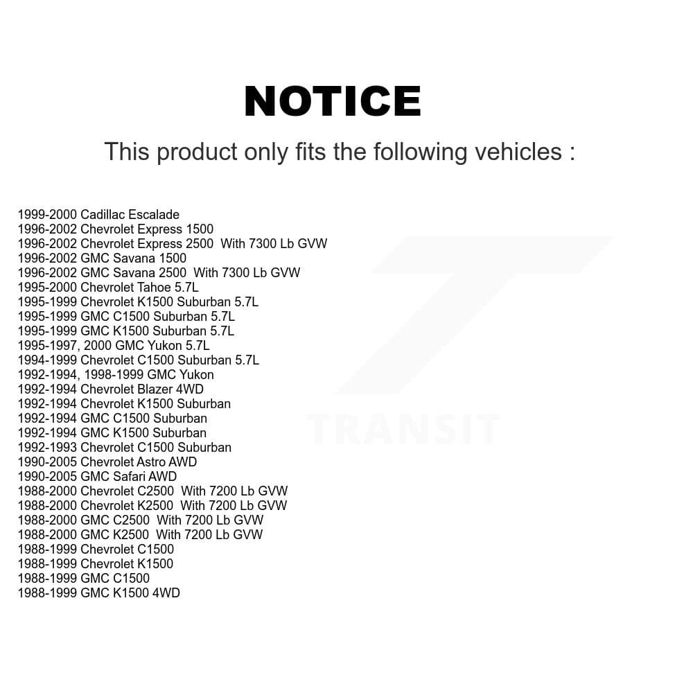 TOR - KTR-101312 - Front Upper Suspension Ball Joint Kits image 2
