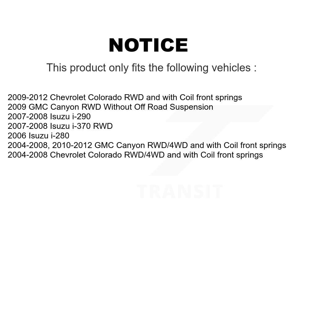 TOR - KTR-101337 - Front Upper Suspension Ball Joint Kits image 2
