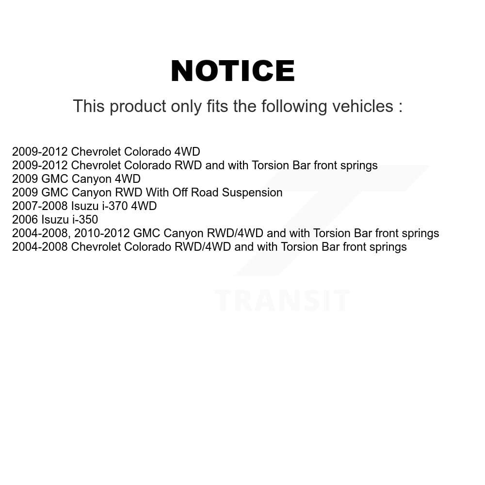 TOR - KTR-101339 - Front Upper Suspension Ball Joint Kits image 2