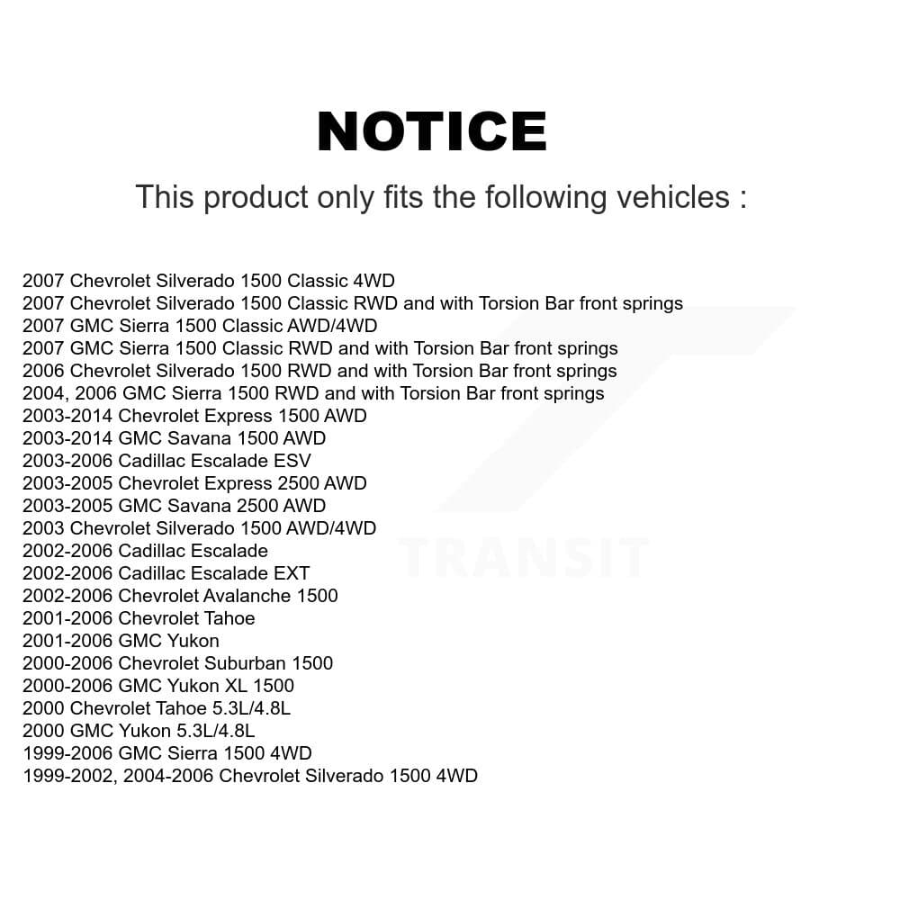 TOR - KTR-101392 - Front Lower Suspension Control Arm and Ball Joint Assembly Kits image 2