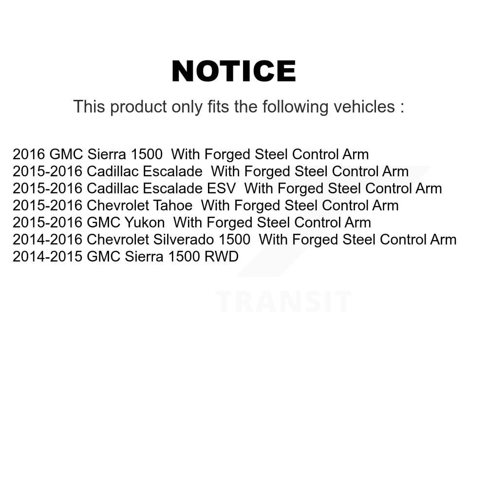 TOR - KTR-101722 - Front Suspension Control Arm and Ball Joint Assembly Kits image 2