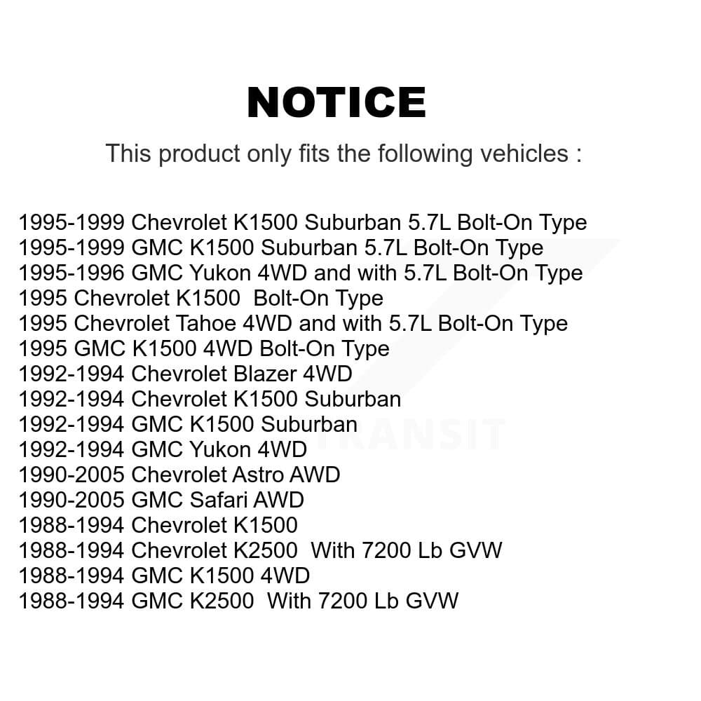 TOR - KTR-101785 - Front Suspension Ball Joint Kits image 2