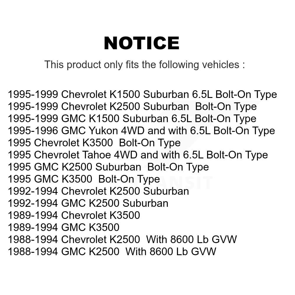 TOR - KTR-101789 - Front Suspension Ball Joint Kits image 2