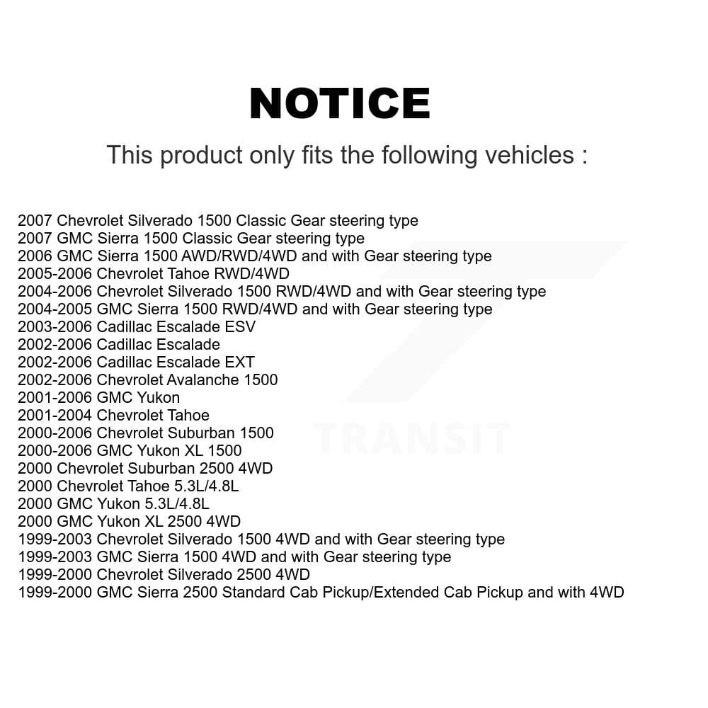 TOR - KTR-101851 - Front Steering Tie Rod End Kits image 2