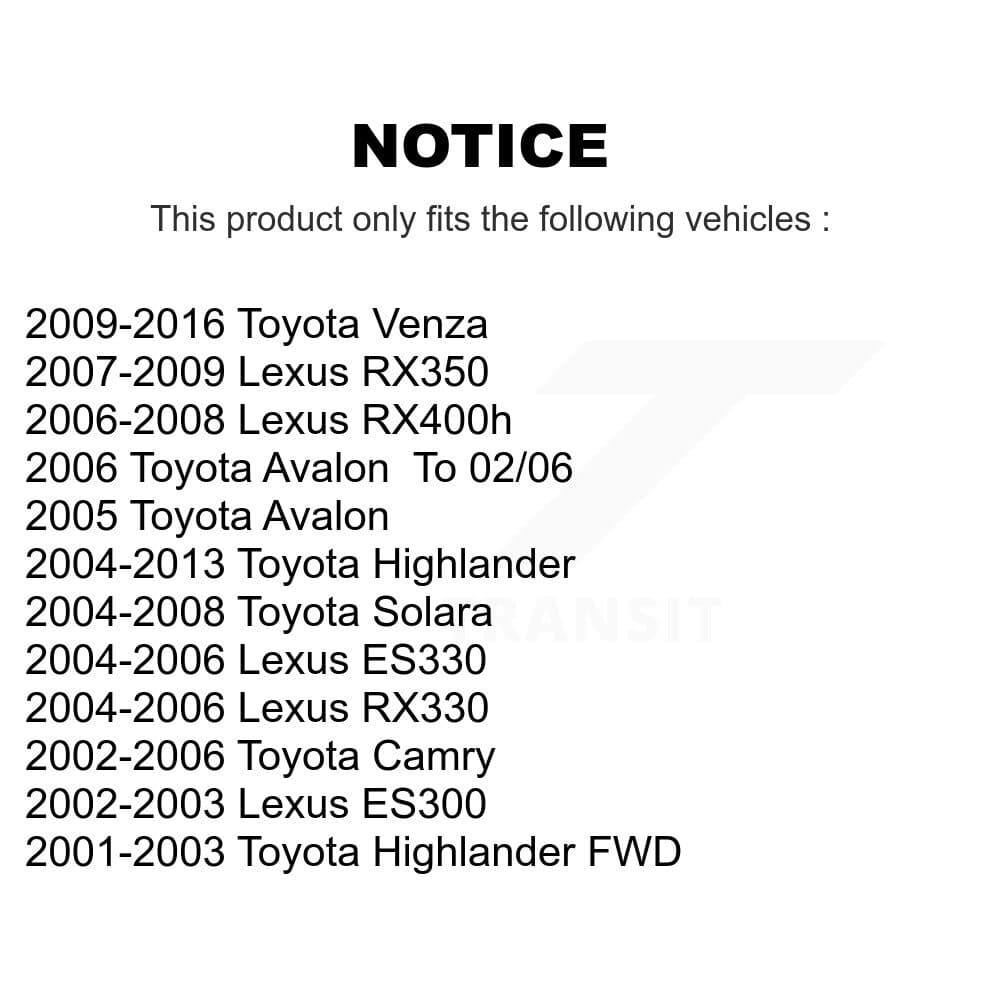 TOR - KTR-102141 - Front and Rear Suspension Stabilizer Bar Link Kits image 2