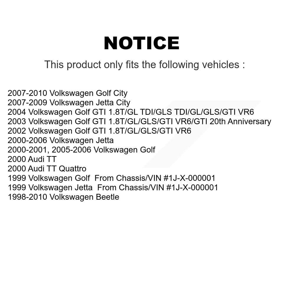 TOR - KTR-102232 - Front Lower Rearward Suspension Control Arm Bushing Kits image 2
